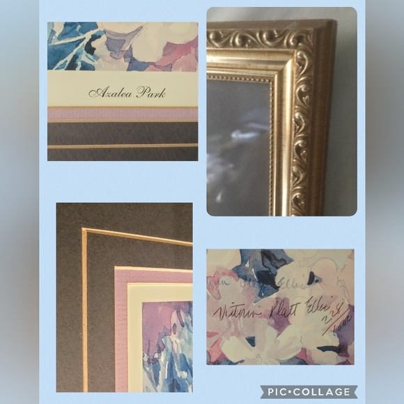 Vintage Victoria Platt Ellis - "Azalea Park" - Artist Signed, Ltd.Edition - Picture 6 of 10